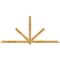 Ekena Millwork Kennewick Rough Sawn Timber Gable Bracket, Western Red Cedar, 108"W x 49"H x 2"D x 4"F, 11/12 Pitch GBW108X49X0204KEN00RWR - alternate 1
